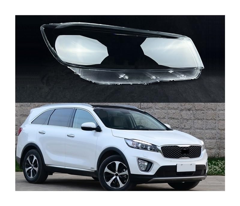 Couvercle lentille phare Kia Sorento en verre de haute clarté optique