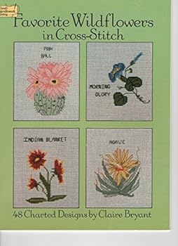 Paperback Favorite Wildflowers in Cross-Stitch: 48 Charted Designs Book