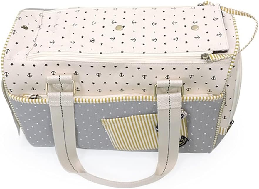 Pet Carrier Pet Bag Foldable Cat Dog Carrier Bag Soft Sided Pet Supplies Canvas Outing Bag Outdoor Camping Small Animals Travel Bag (Color : Grey)
