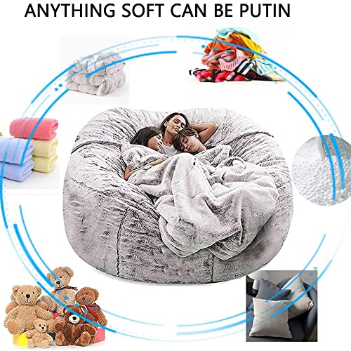 Funda para sofá Cama Tipo puf de 180 × 90 cm, con Relleno Gigante, para salón - imagen 4