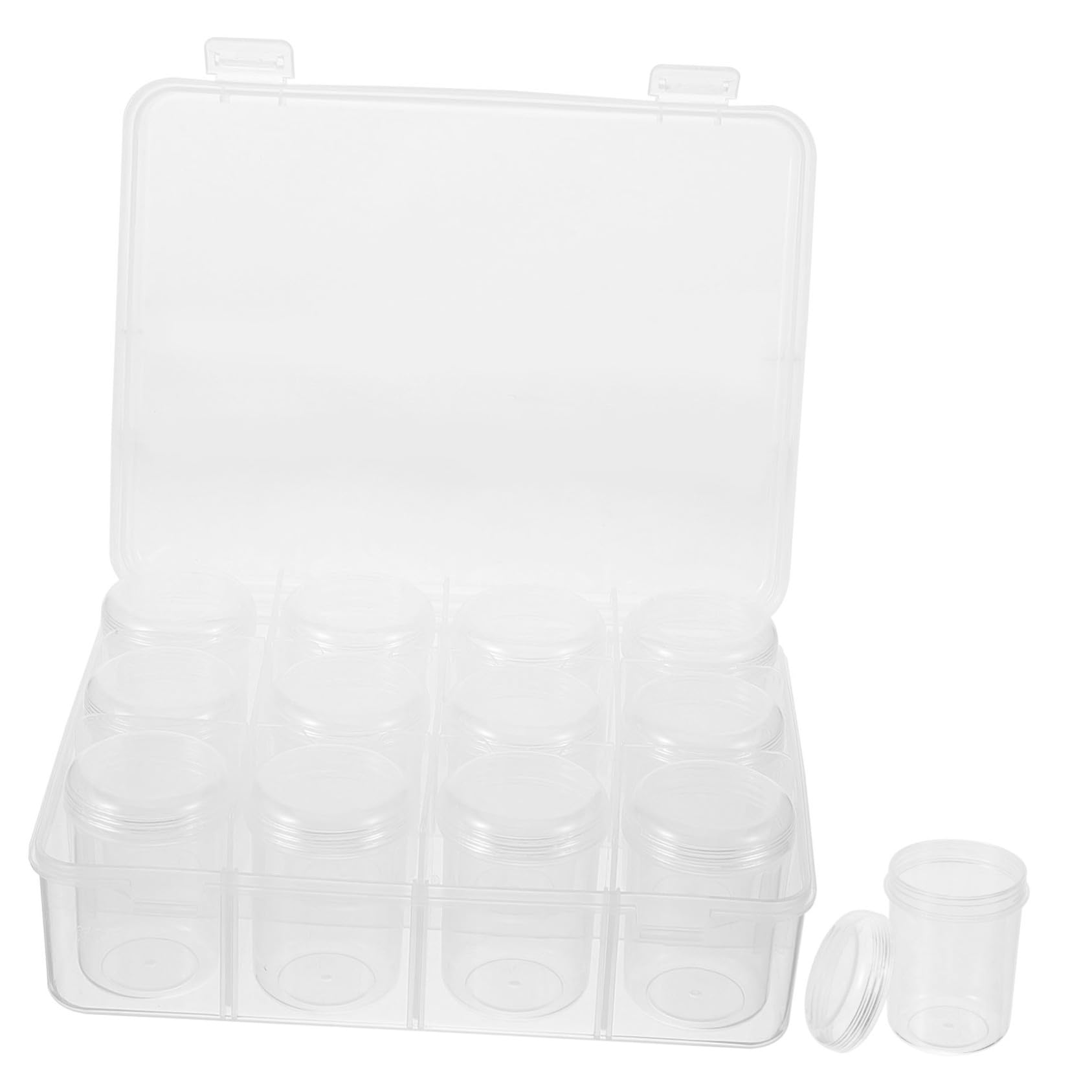 Boîte de rangement transparent pour perles et organisateur de bijoux à bacs empilables