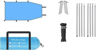 Tienda de Techo para Coche, toldo Resistente a la abrasión, Camper para Viajes, Tienda de Techo poliéster para Coche, toldo para, Impermeable, Azul Cielo
