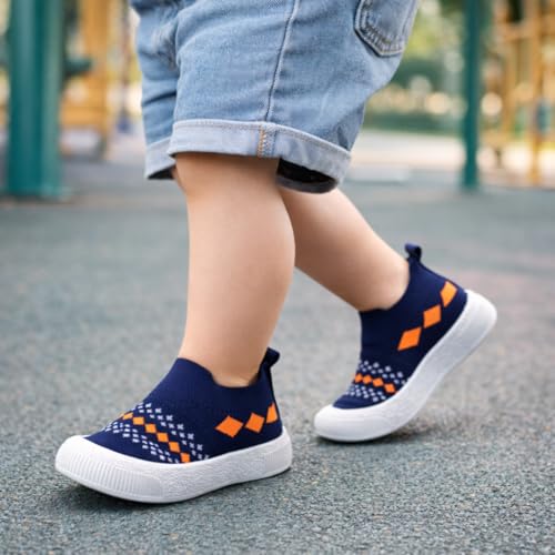 Image of Baby Choo Choo Shoes for Boys & Girls | Soft Slip-On Toddler Shoes with Whistle Heel | Breathable Knit Upper | PVC Sole | Ages 6 Months-3 Years