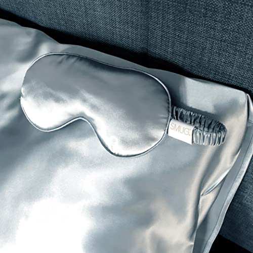 SMUG Grey Satin Pillow Case, Gray - Image 3