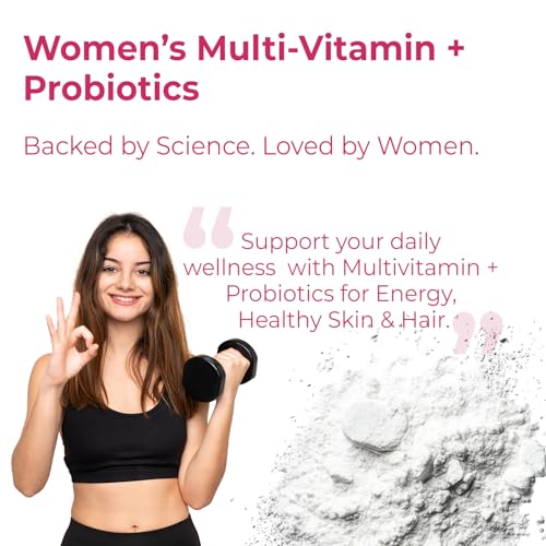 Image of Umanac Plus Women's Multivitamin | 100 Tablets | With Ginseng, Probiotics, Amla, Turmeric, Aloe Vera & Biotin | Daily Multivitamin for Energy, Immunity, Skin & Hair