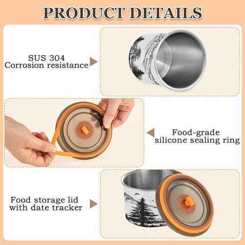 Contenedor Hermético de Café de Acero Inoxidable 500 ml miniatura 4