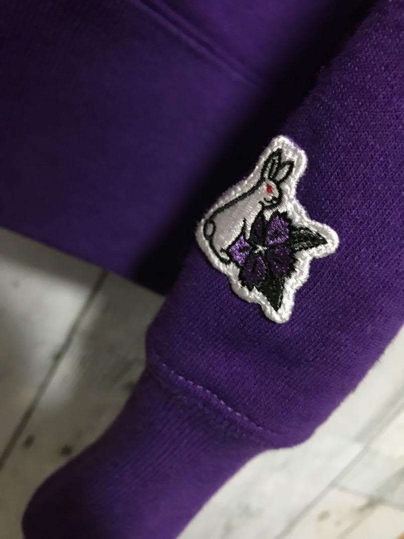 京都篇華ver.極限定 FR2 撫子 パーカー 刺繍 紫 Lサイズ XLARGE 【公式