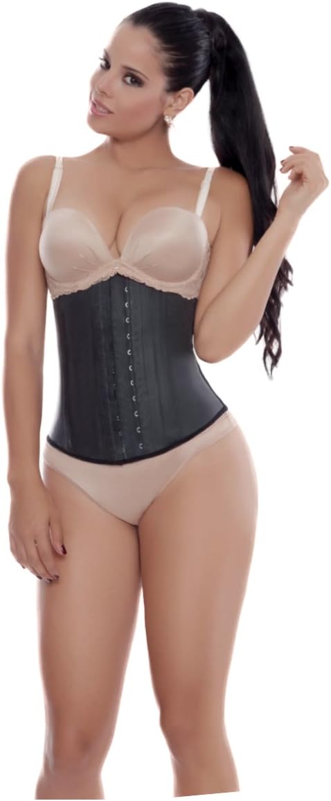 Ann MichellClassic Latex Waist Cincher 46 Black, Black, 4XL