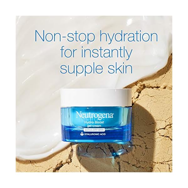 Neutrogena-Hydro-Boost-Hyaluronic-Acid-Hydrating-Gel-Cream-Face-Moisturizer-to-Hydrate-Smooth-Extra-Dry-Skin-Oil-Free-Fragrance-Free-Non-Comedogenic-Dye-Free-Face-Lotion-17-Oz Neutrogena Hydro Boost Hyaluronic Acid Hydrating Face Moisturizer Gel-Cream to Hydrate and Smooth Extra-Dry Skin, 1.7 oz