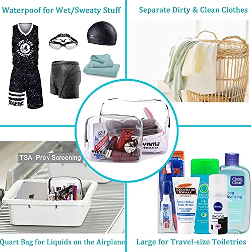YAMIU Packing Cubes 7-Pcs Travel Organizer Accessories with Shoe Bag & 2 Toiletry Bags - Image 4