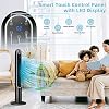 GOFLAME Tower Fan with Remote Control, 42 80 Oscillating Quiet Cooling Fan with 3 Wind Modes, LED Control Panel and 12H Timer, Portable Bladeless Standing Fan for Bedroom Living Room Office (Black)
