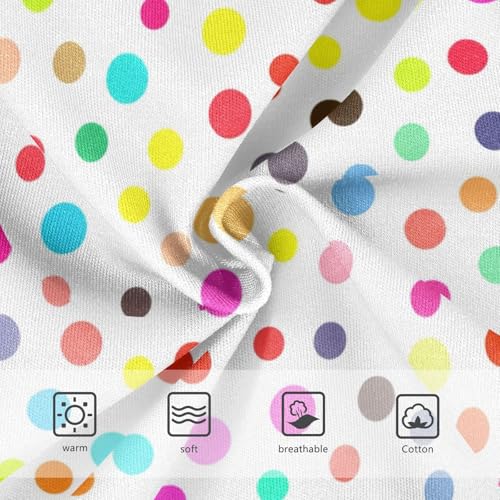 Aesthetic Toddler Girls Underwear 2t Cotton Cute Panties Girl Multicolored Polka Dots White Briefs Girls Undies3