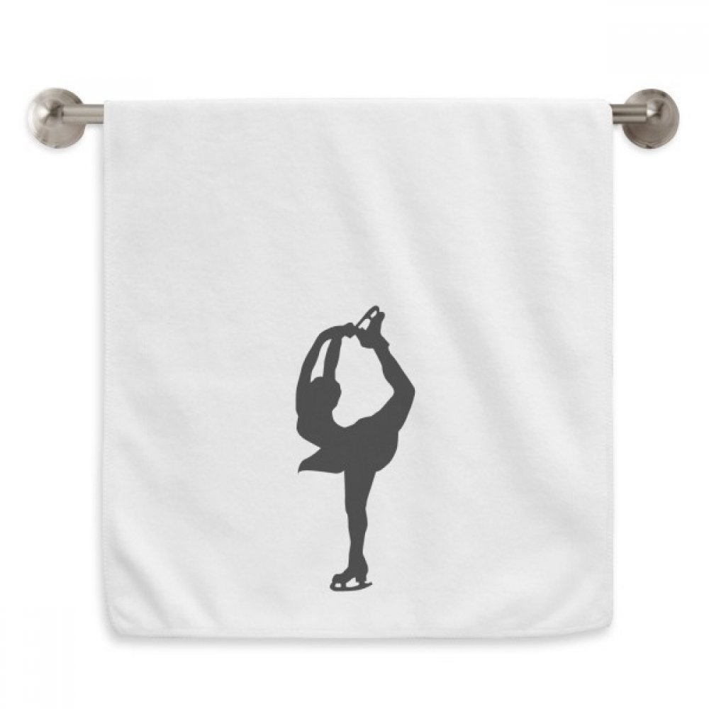 Serviette sports d'hiver blanche pour patinoire et routine de bain
