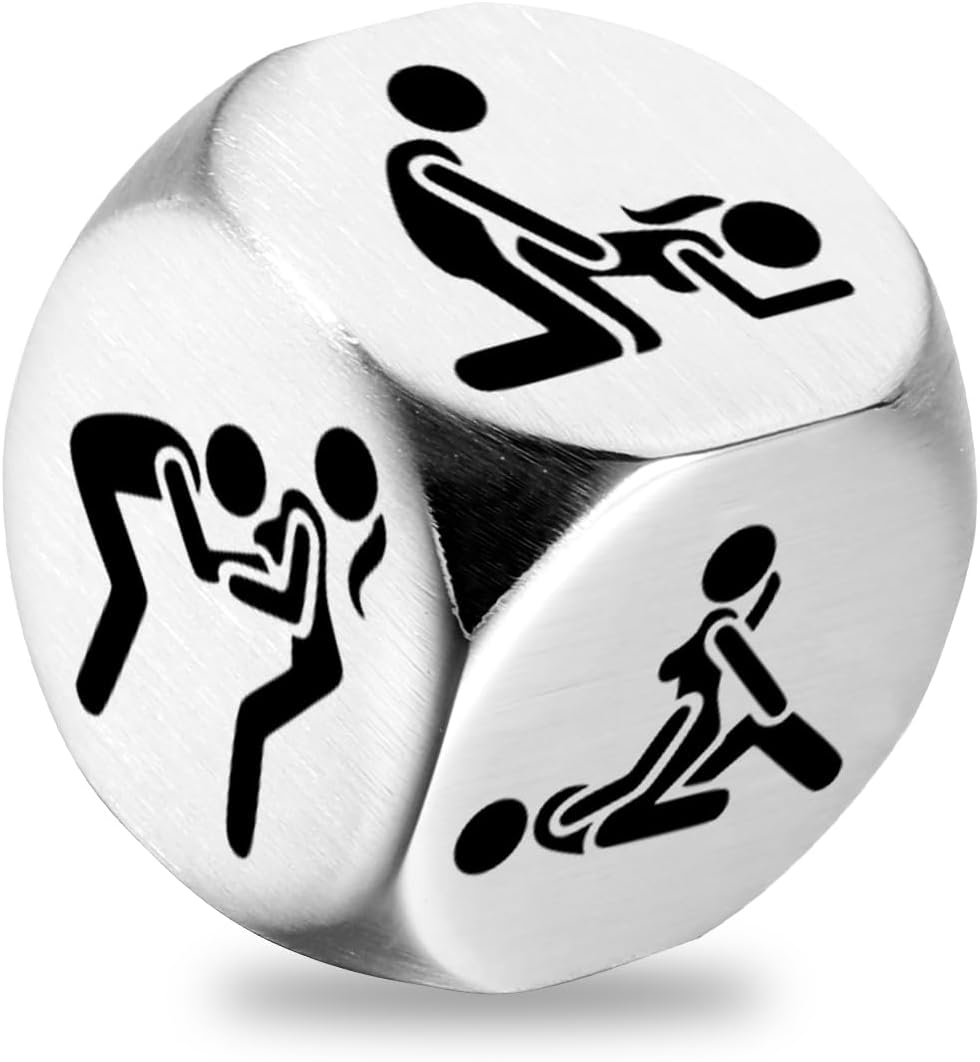 Anniversary Date Gifts for Girlfriend Boyfriend Birthday for Husband Wife Funny Naughty Dice for Her Him Love Decision Dice for Women Men Wedding Keepsake Bride Shower Gifts