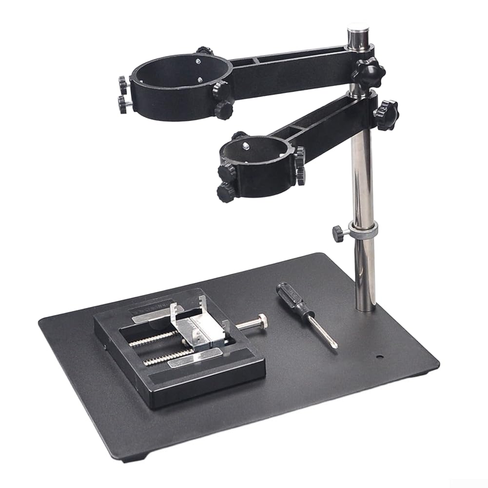 Soporte ajustable para pistola de calor, plegable 360°, base de abrazadera acero inoxidable