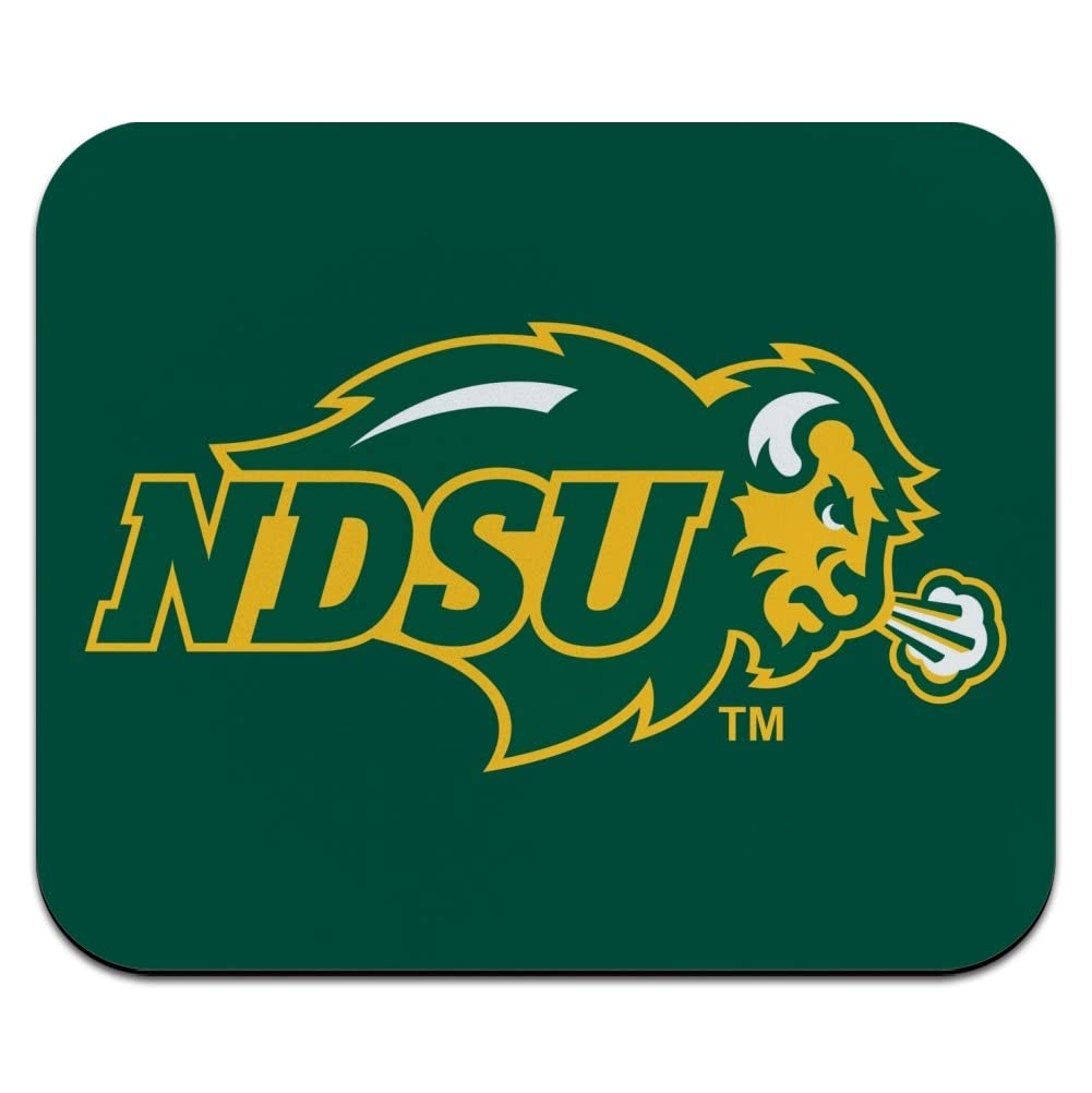 North Dakota State Bison Logo Low Profile Thin Mouse Pad Mousepad
