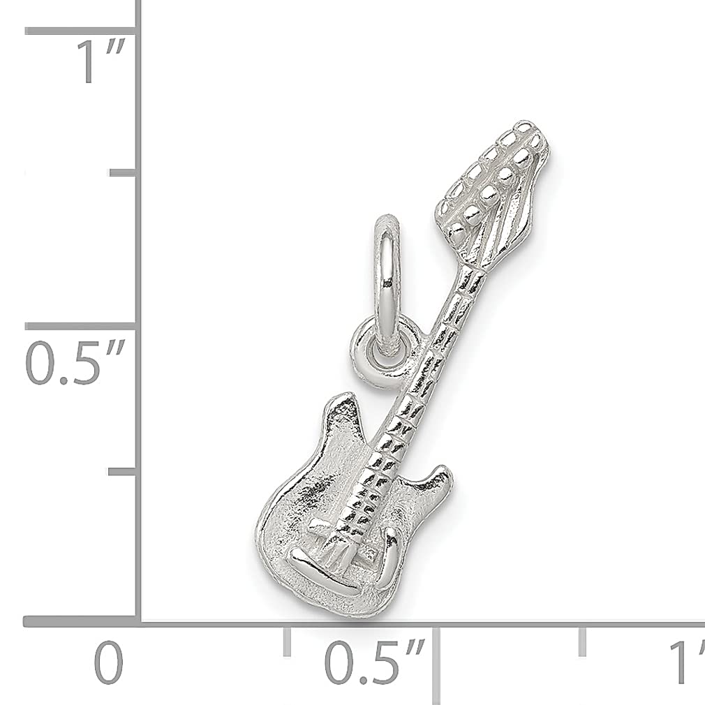 Srebro wysokiej próby 925 gitara elektryczna wisiorek wisiorek wisiorek instrument muzyczny człowiek hobby sport zawód sztuka muzyka dobra biżuteria dla taty męskie prezenty dla niego