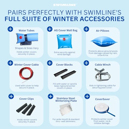 Cobertor de piscina Swimline Leaf Net para piscinas 16x36 FT miniatura 6