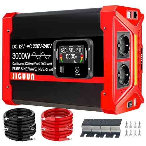 Convertisseur 12V 220V pur sinus transformateur JIGUUN camion camping