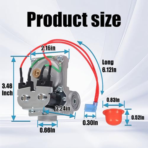 Image of GC6AA10E 93844 RV Water Heater Solenoid Gas Valve Replacement Fit for Atwood 6 and 10 Gallon Water Heaters Replace GC10A-4E G6A-8E G6A-6E G6A-4E G10-3E and Replace 93870 93321 92078