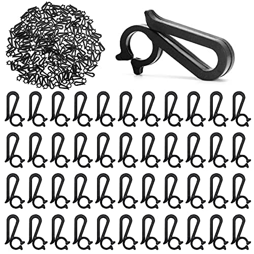 Kraft & Co 50 Ganci Per Grondaie E Luci Esterne - Clip In Plastica Resistente UV Per Decorazioni Natalizie - 2x5 Cm