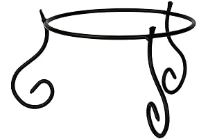 Lily's Home Polished Metal Gazing Ball Stand (10-12 Inch Ball)