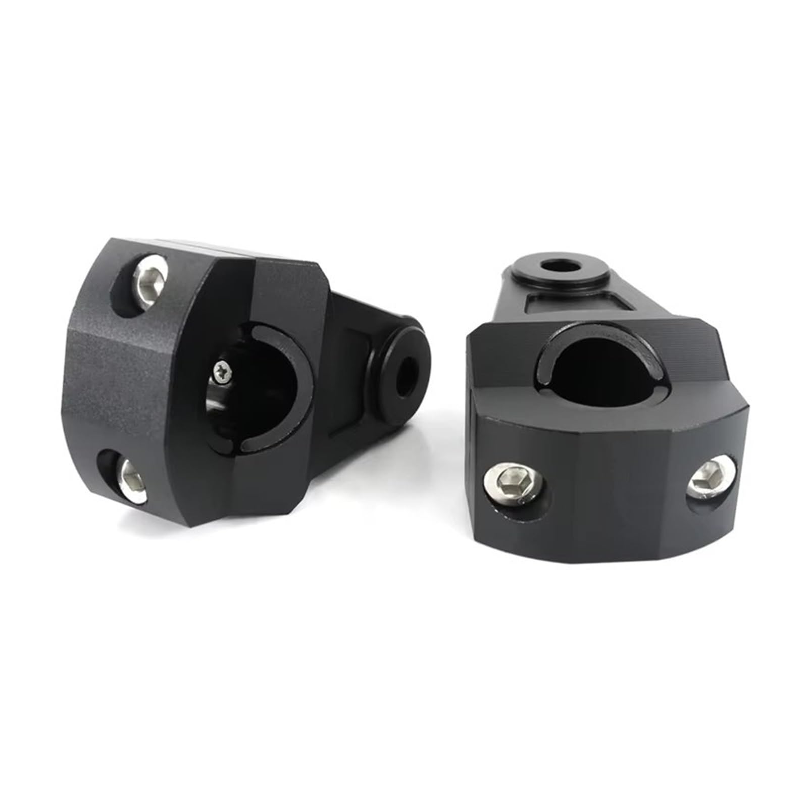 Para MT-03 2006-2014 2016-2019 22mm 7/8 "elevadores De Manillar De Aluminio CNC Para Motocicleta Barra Estándar Moto Manillar Elevador(Plata)