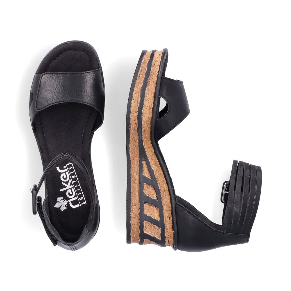 Rieker Damen Klassische Sandalen 68194, Frauen Sandalen