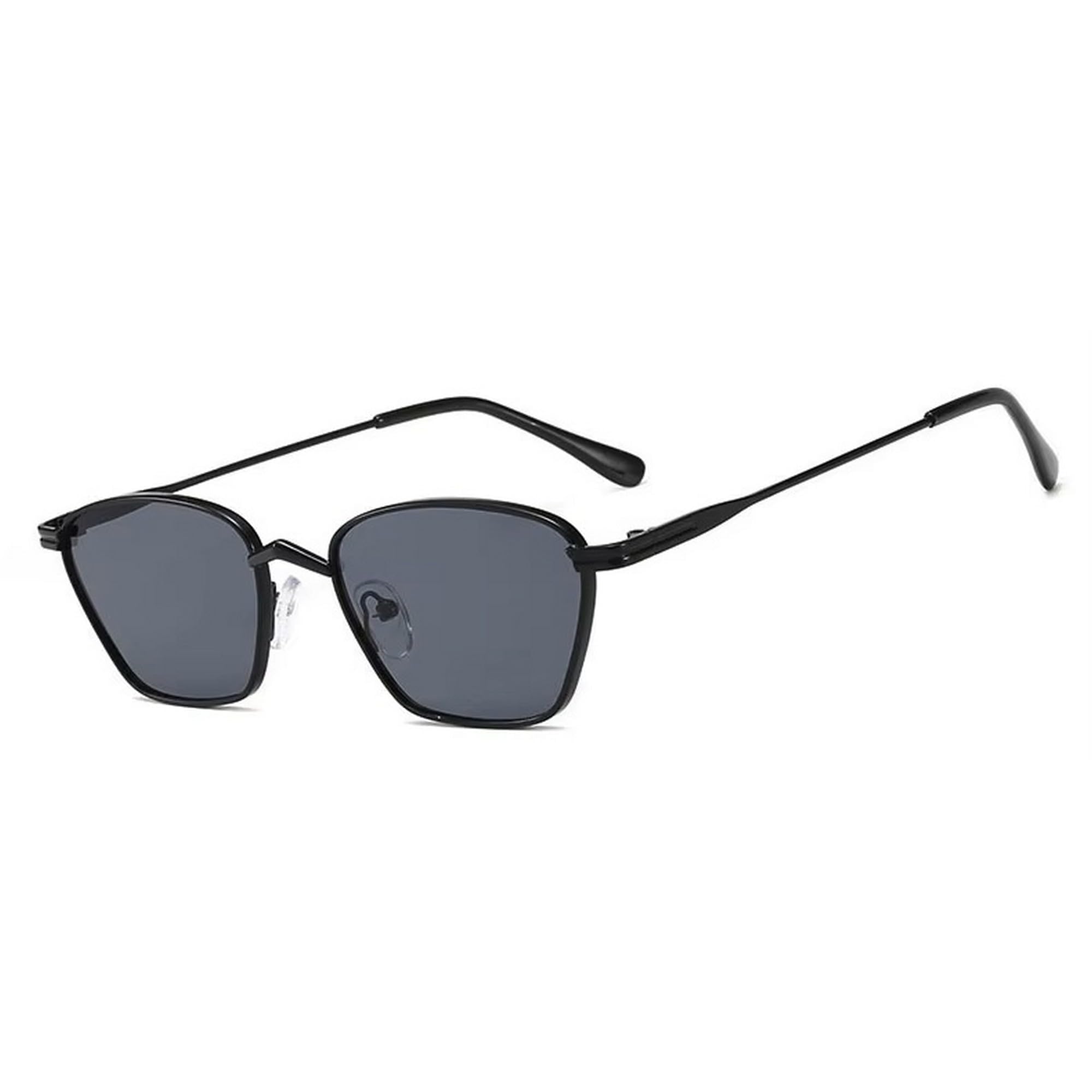 iflash Retro Small Cat Eye Sunglasses for Women Men Metal Frame-picture-49
