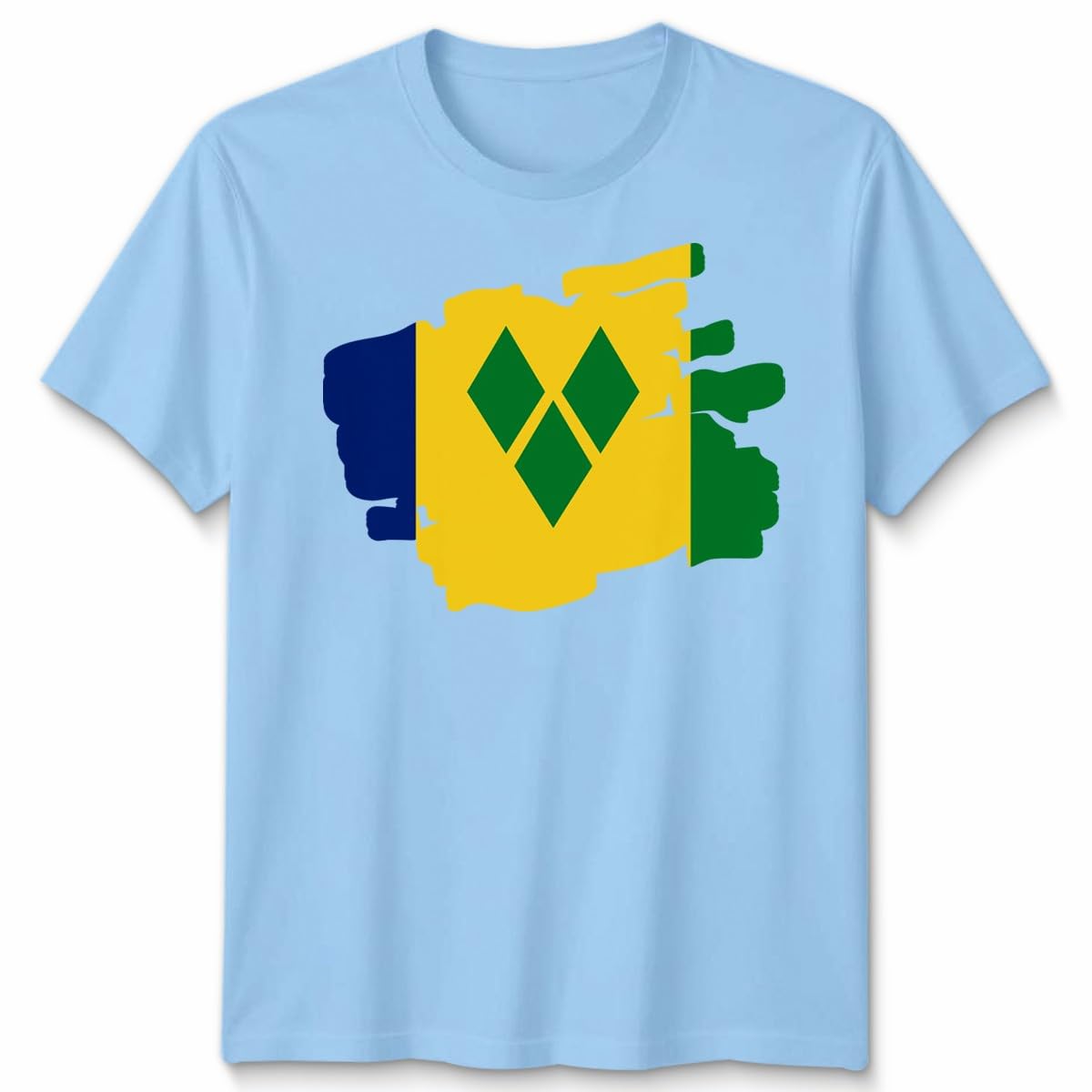 D&T Torn Saint Vincent and Grenadines Flag Football Unisex Tshirt Unisex S