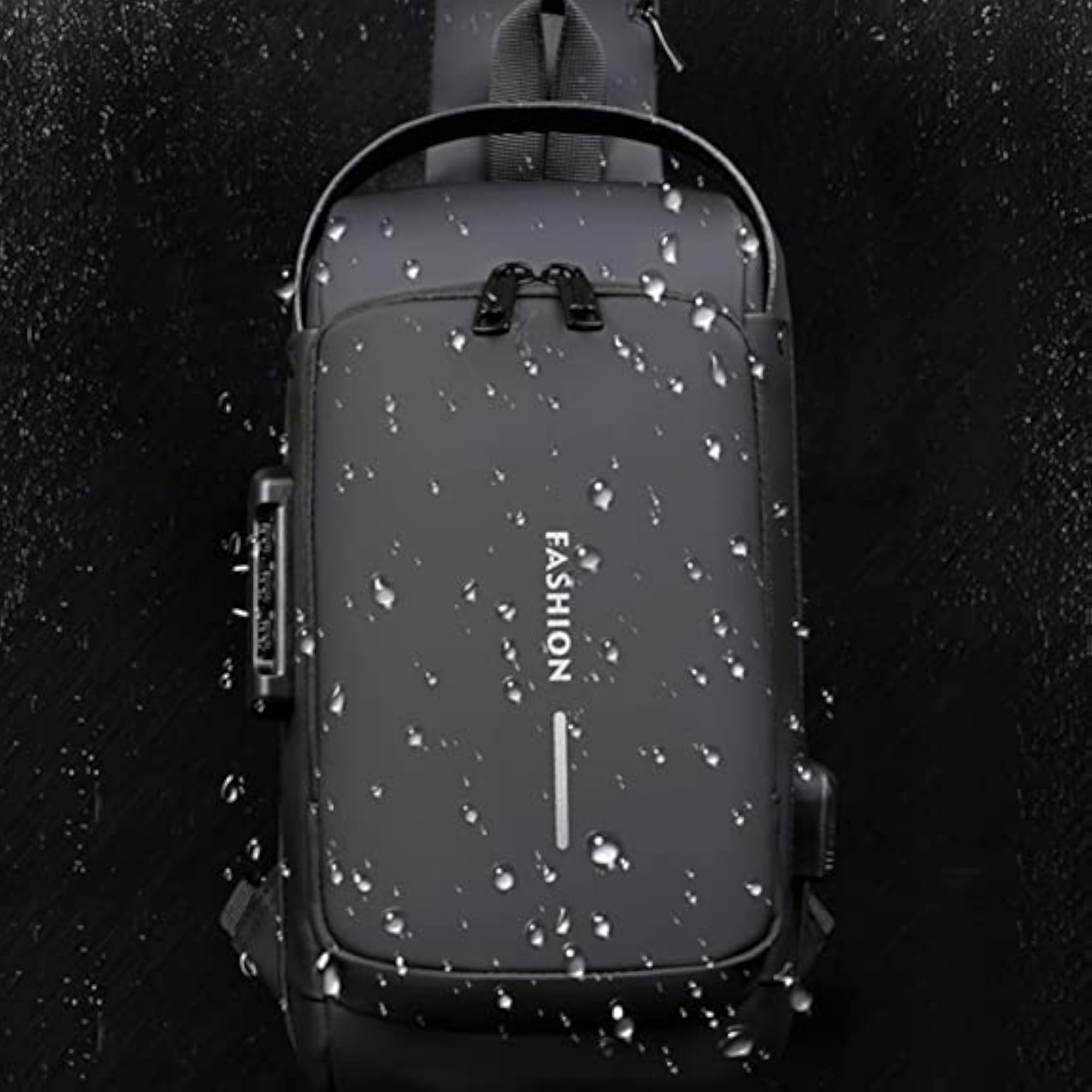 Multifunction Anti-Theft Sling Backpack, Black
