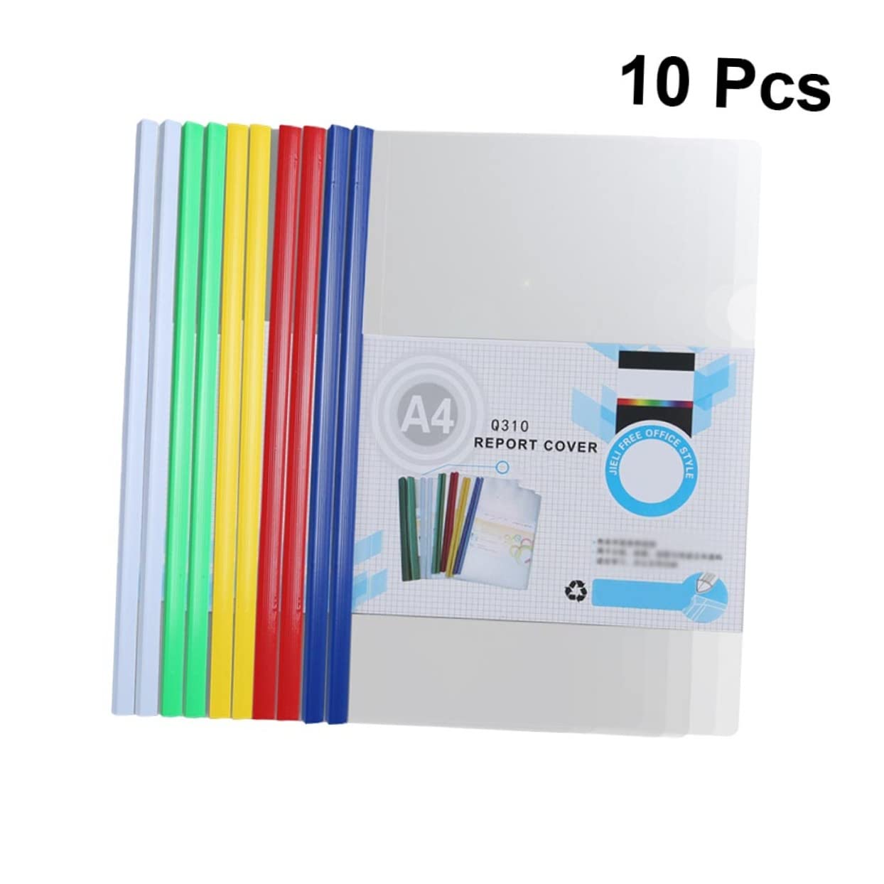 クリアファイルまとめ売り約４０枚セット キングジム サイドインクリアーファイルカラーベース A4タテ 40