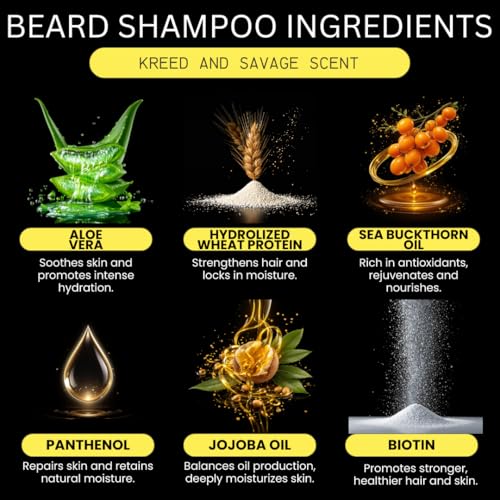 Beard and Bones - 200ml Beard Shampoo for Men - Deep Cleansing Beard Wash | Reduces Beard Itch | Vegan, Cruelty Free, Natural Beard Moisturiser & Conditioner | Choice of 2 scents - Image 4