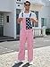 Kidsonny American Flag Overalls Pants Adjustable Straps Mens Demin Coveralls 4th of July Romper Patriotic Jumpsuits