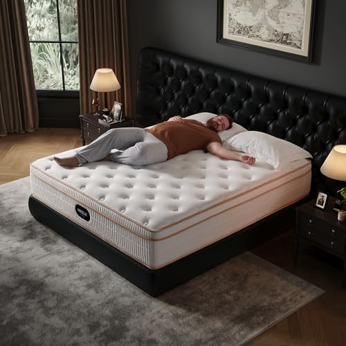 12 Inch Queen Hybrid Mattress, Cooling Gel Memory Foam & Zoned Pocket Coils, Pressure Relief, Motion Isolation, Breathable Bed in a Box, CertiPUR-US Certified