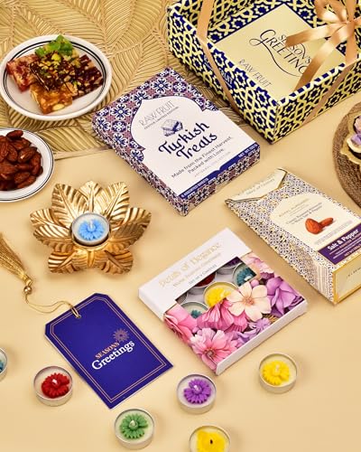 Image of Hyperfoods Diwali Gifts for Family and Friends Gift Hamper Diwali Gifts for Employees Corporate Gifts for Employees Dry Fruits Gift Pack Gift Dry Fruits and Sweets Gift Pack