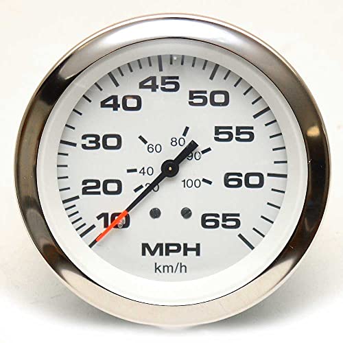 Teleflex Boat Speedometer Gauge 59713 | 3 1/4 Inch Silver White
