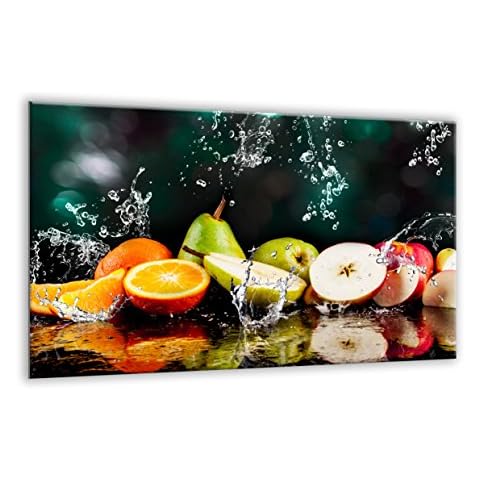 Ceramic Induction Hob Protector Cover 80 cm x 52 cm | Kitchen Wall Splashback | Large Chopping Board | Universal Tempered Glass Panel | Worktop Saver | Food Preparation | Sink Cover | by semUp Cover