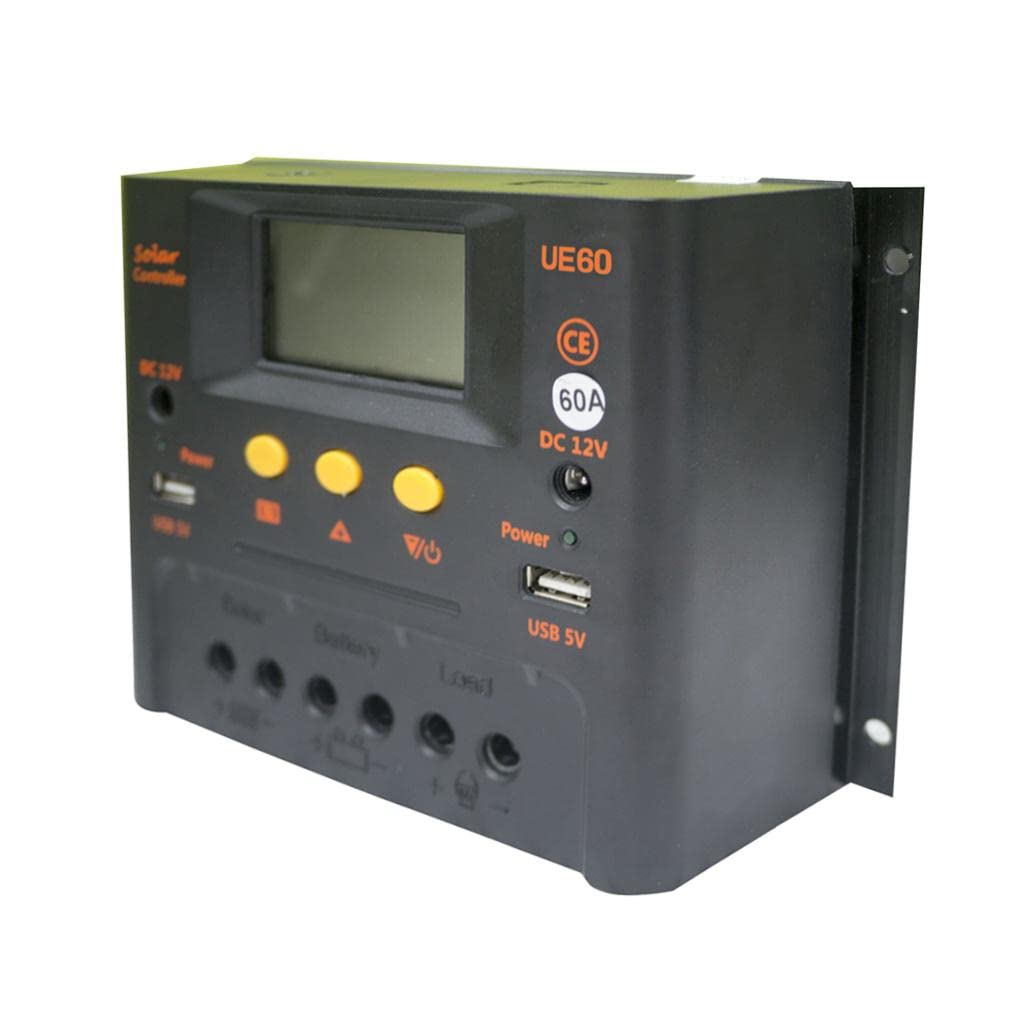 lcd solar charger controller pwm dual usb battery charge regulator panel 48v 60a