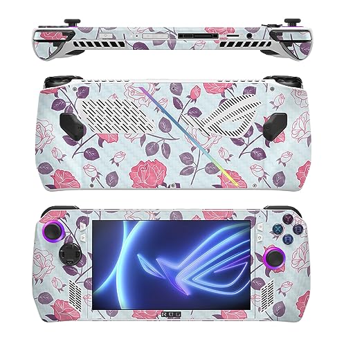 Image of MightySkins Carbon Fiber Skin Compatible with Asus ROG Ally - Vintage Floral | Protective, Durable Textured Carbon Fiber Finish | Easy to Apply