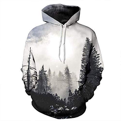 Sweat-shirt 3D vrac hommes grande taille : fini les hauts inconfortables avec capuche