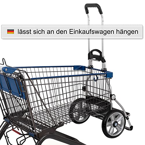 ANDERSEN Einkaufstrolley - Royal Shopper Lotta blau 46 L Einkaufswagen,funktional,langlebig, Aluminium, klappbar, Kugellagerad – Bild 7