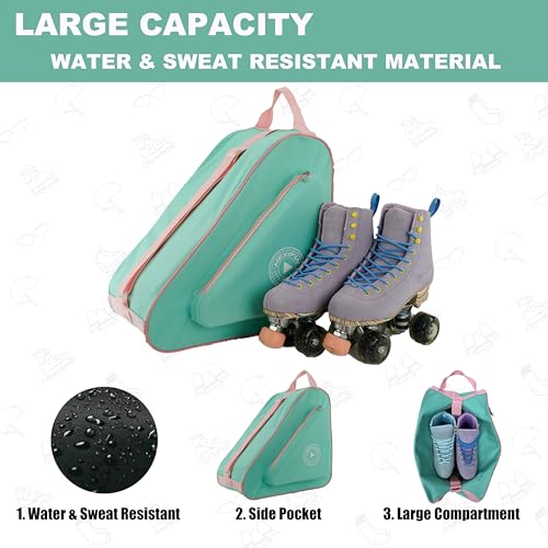 Image of HEXIFUL Skate Bag for Ice, Inline, Roller & Quad Skates - Kids & Adults