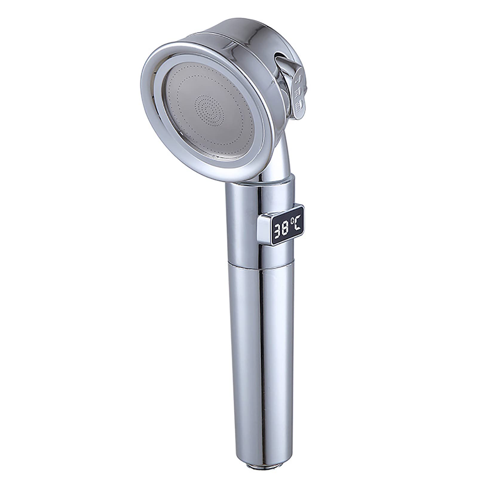 Alcachofa Ducha LED con Pantalla de Temperatura Digital, 3 Modos Alta Presión Antical Alcachofa de Ducha de Mano, ABS Cromo Universal Ahorro de Agua Duchas de Baño Alcachofa Fácil de Instalación