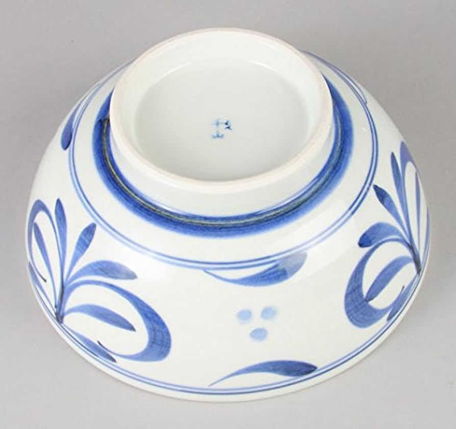 Amazon.co.jp: 千山窯 砥部焼 うどん鉢 三ツ紋唐草 SH2 : ホーム