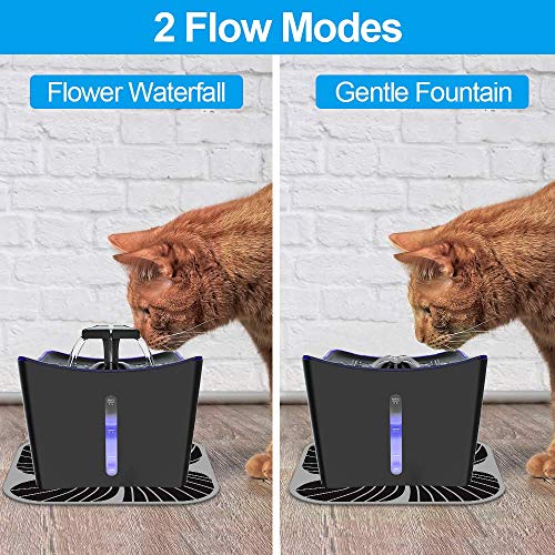 Cat Water Fountain, Whisper Quiet 101oz Cat Fountain Pet Water Fountain, Cat Drinking Bowl, Water Fountain for Cats… - Image 5