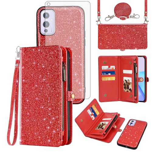 Housse OnePlus 9 5G portefeuille zippé pour protéger vos cartes et écran