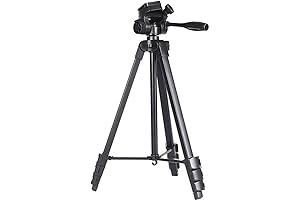Came-TV Same-TV TP-301A 4-Section Aluminum Video Tripod with Pan/Tilt Fluid Head