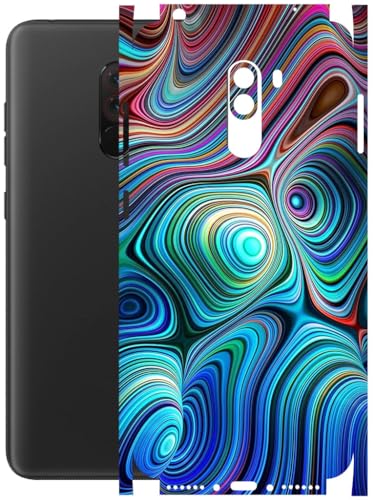 Image of AtOdds - Full Body Back Screen Guard Protector Film - Lamination Wrap Skin Sticker Compatible with Poco F1 | Scratchproof Matte Finish (Water Paint)