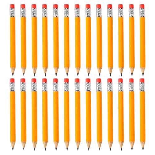 Yardwe Set de 72 Lápices Hb Mini Cortos con Goma miniatura 1